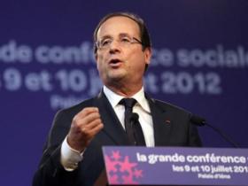 Hollande à la conférence sociale