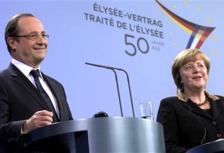 Merkel et Hollande